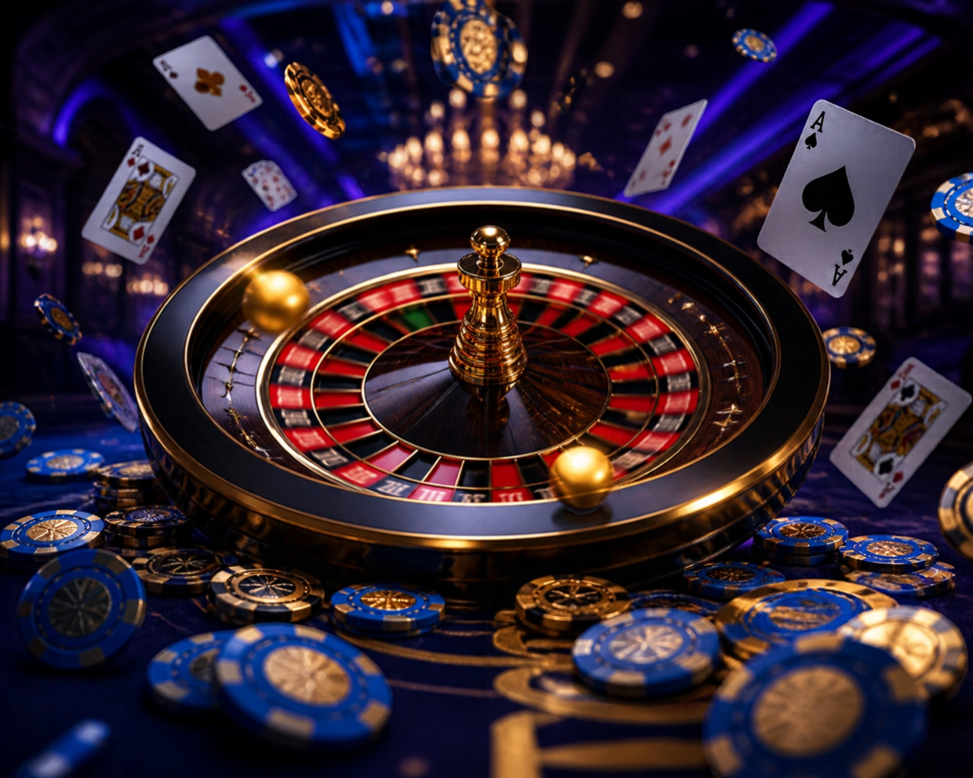 96M Live Casino - Roulette, Cards & Chips